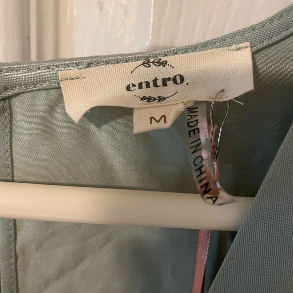 NWT Entro Sage Green Romper - Picture 9 of 9
